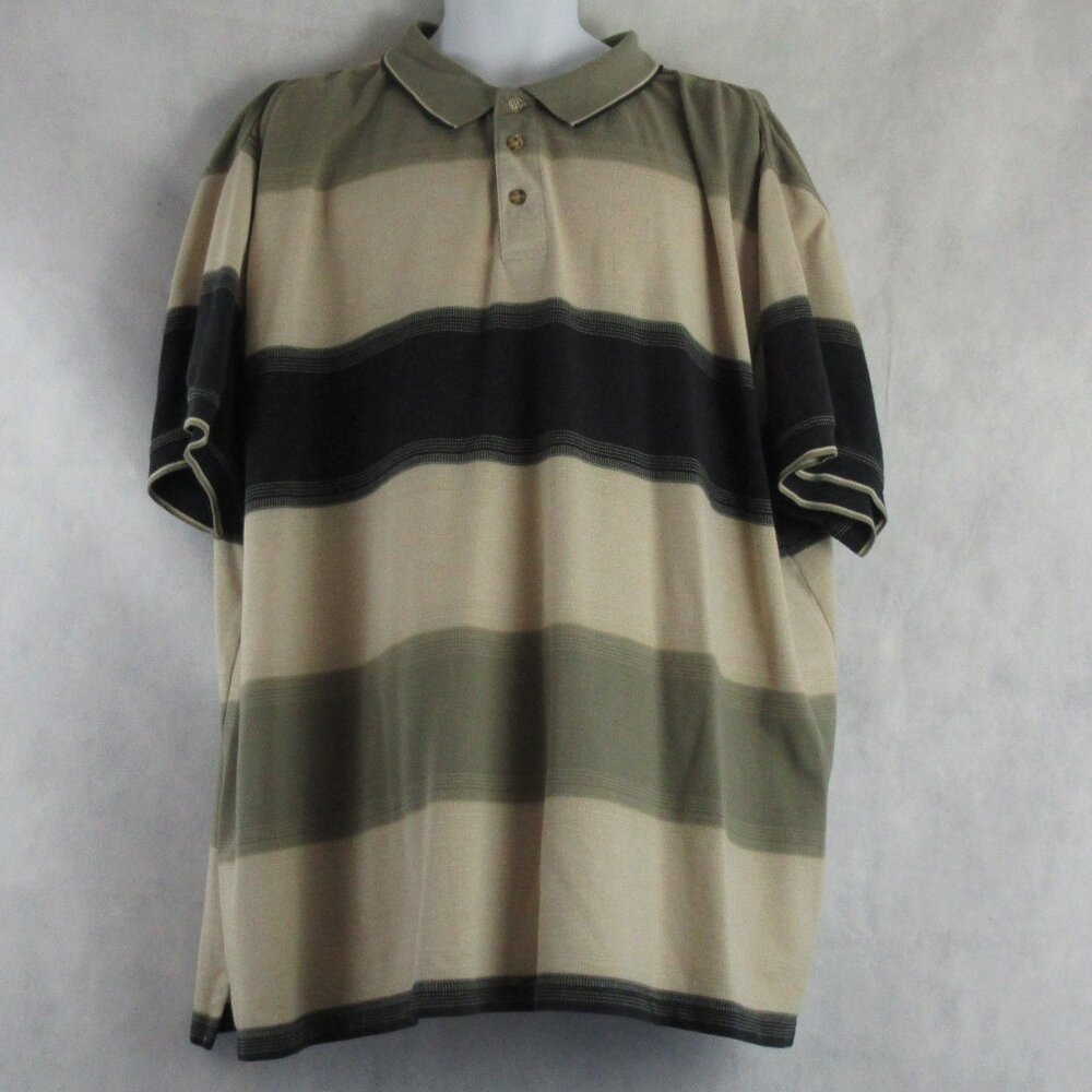 Knights Sportswear Mens Big & Tall Short Sleeve Polo Shirt, Multi Stripe, 4X Big